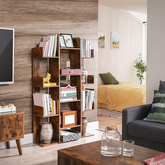VASAGLE Bookshelf, Tree-Shaped Bookcase - Image 2