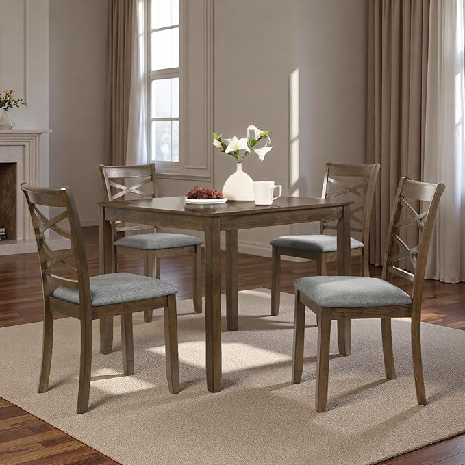 Dining Table Set, Wooden Kitchen Table Set by Outdoorchairs
