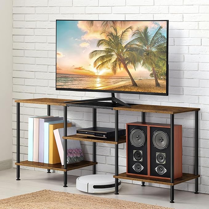 OYEAL TV Stand for 50 inch TV Rustic TV Stand for Bedroom by OYEAL