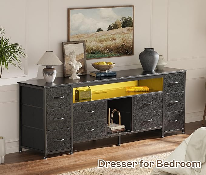 Huuger 63 Inch LED TV Stand Dresser - Image 7