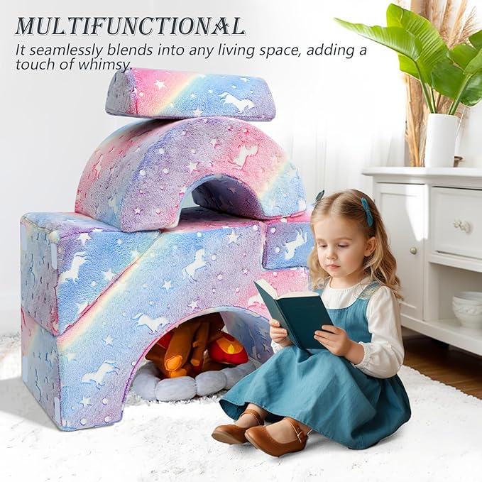 MeMoreCool Foam Climbing Toddler Couch, Modular Kids Sofa - Image 6