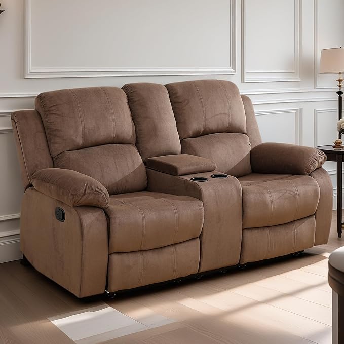 Loveseat Recliner Sofa, Reclining Loveseat Couch - Image 6