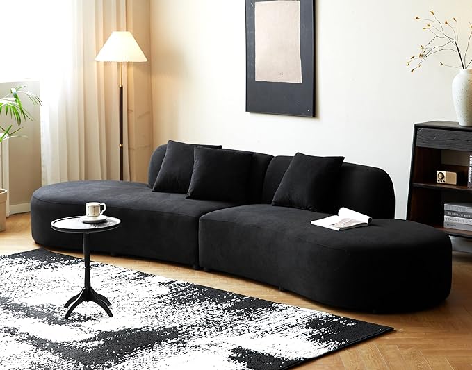 Container Furniture Direct 132" Curved Sofa - Image 2