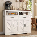 Buffet Sideboard with Storage Farmhouse with 4 Doors, Dining Room by KNOWORLD