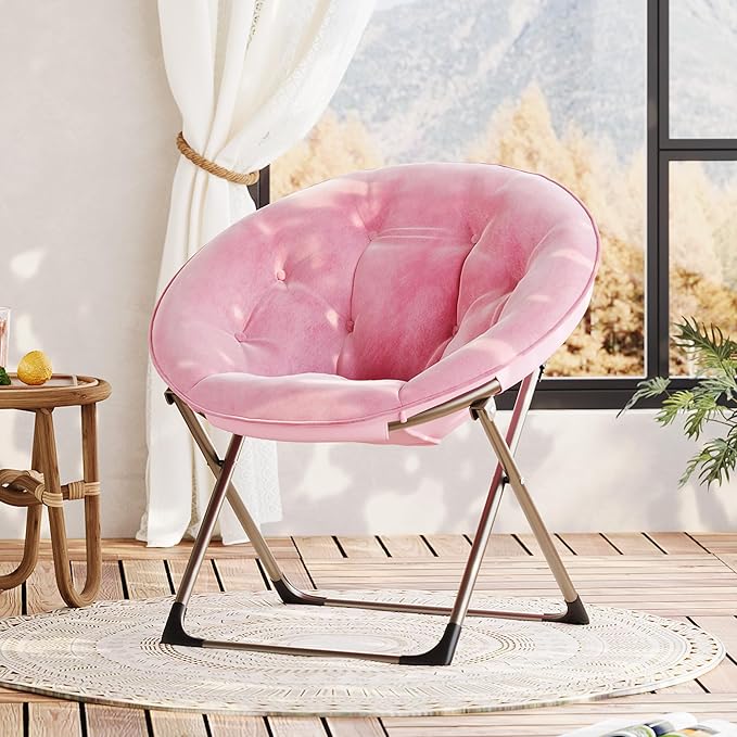Comfy Saucer Chairs, Cozy Faux Fur Living Room Chair - Image 8
