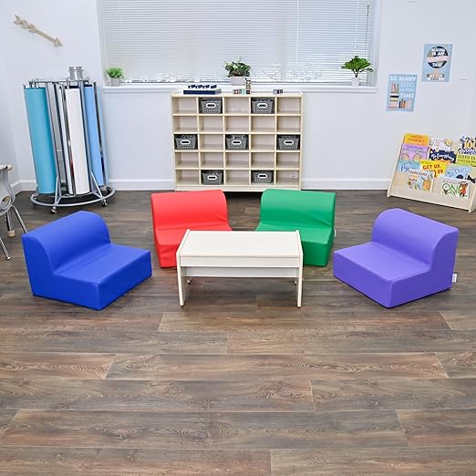 Children's Factory Library Lounger, Flexible Seating Classroom Furniture - Image 7