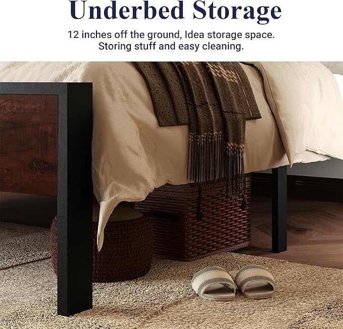 Allewie Full Size Platform Bed Frame - Image 5