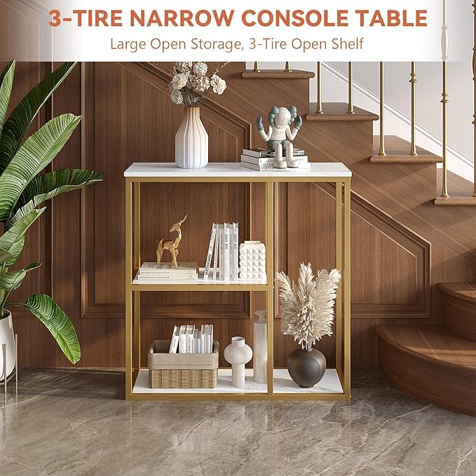 WOHOMO Console Table, Small Entryway Table - Image 4