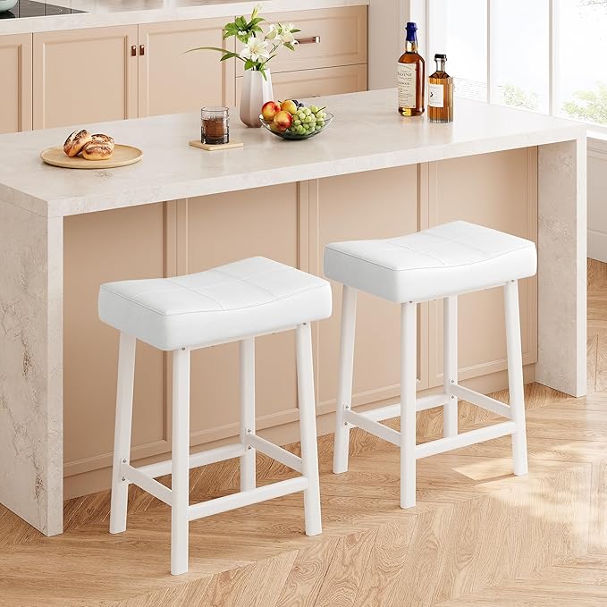 GarveeHome Counter Height Bar Stools Set of 4, 24 Inch Barstools - Image 6