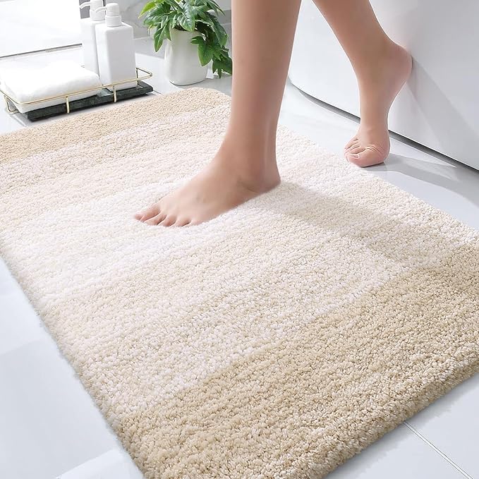 OLANLY Bathroom Rugs Mat 30x20, Extra Soft Absorbent Microfiber Bath Rugs by OLANLY