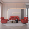 Container Furniture Direct Michael Modern Faux Leather Upholstered Stainless by ContainerDirect