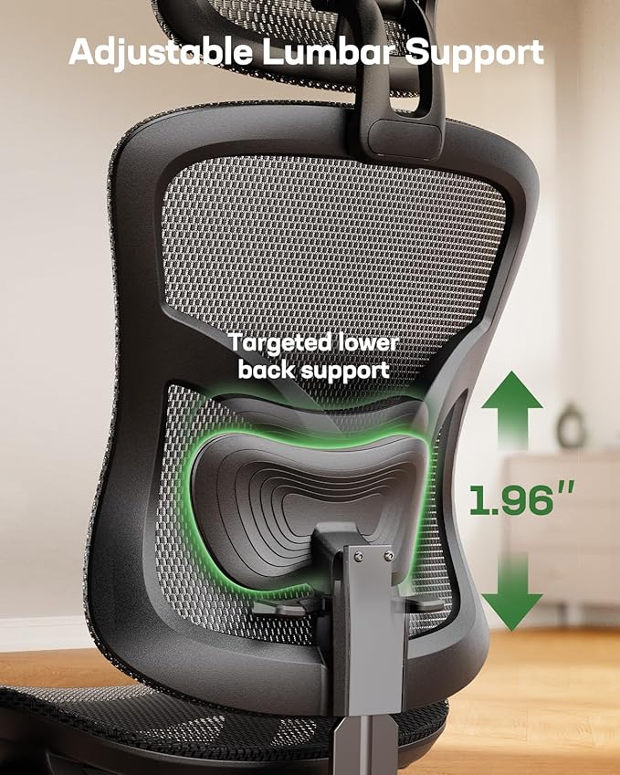 Marsail Ergonomic Mesh Office Chair, Ergonomic Gaming Chair - Image 5