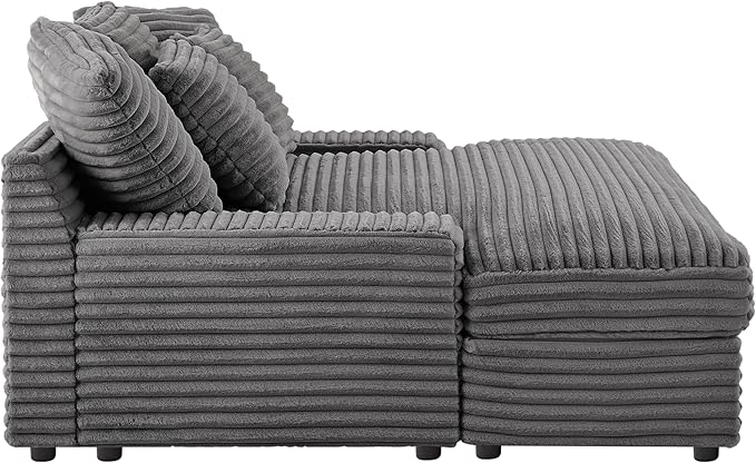 64" Oversized Chaise Daybed Lounge Sleeper Sofa Extra Wide Cloud Sofa&Couch - Image 4