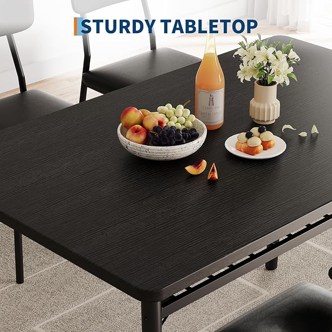 3-Piece Dining Table Set for 2, Wood Kitchen Table Set - Image 8