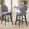 VASAGLE Bar Stools Set of 2, Swivel Counter Height Bar Stools by VASAGLEbySONGMICSHOME