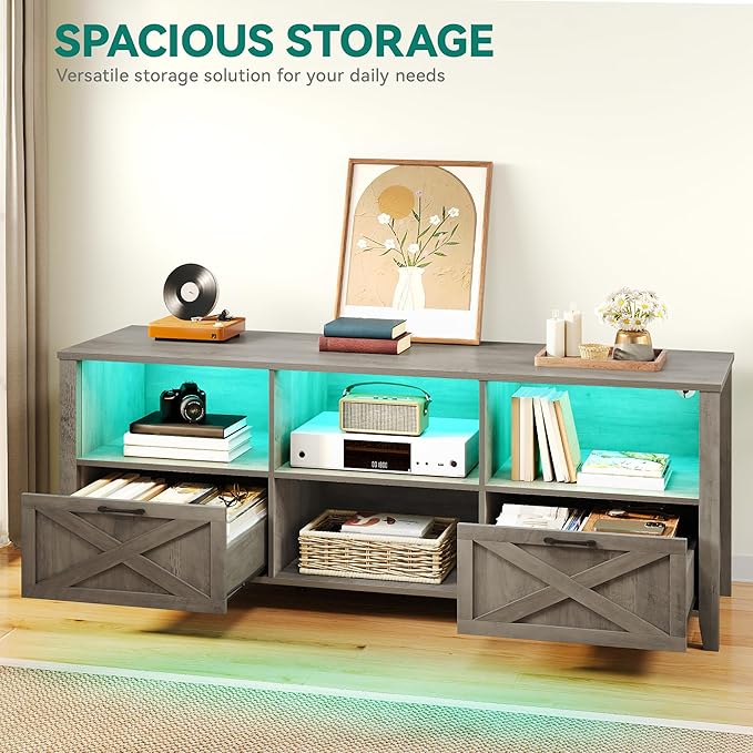 YITAHOME 70 Inch Farmhouse TV Stand - Image 5