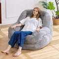 Giant Bean Bag Chair with Armrests by SnugSofeeFoamSofa