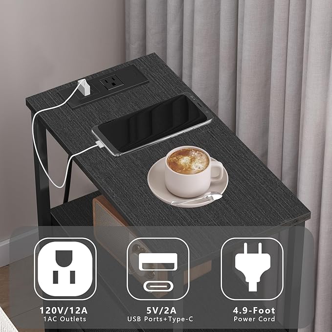 TUTOTAK Small Narrow End Table - Image 7