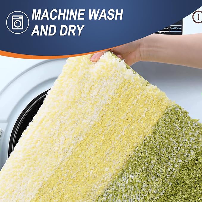 OLANLY Bathroom Rugs Mat 36x24, Extra Soft Absorbent Microfiber Bath Rugs - Image 5