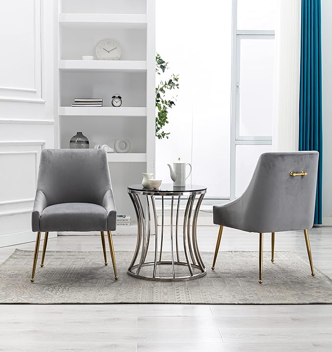 Velvet Dining Chairs, Furniture Collection Modern Contemporary Upholstered - Image 8