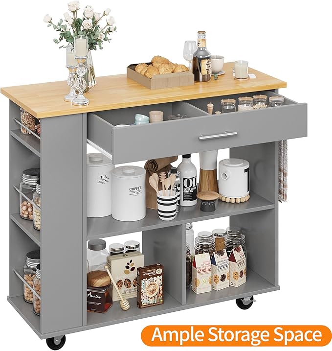 Shintenchi Kitchen Island on Wheels - Image 5