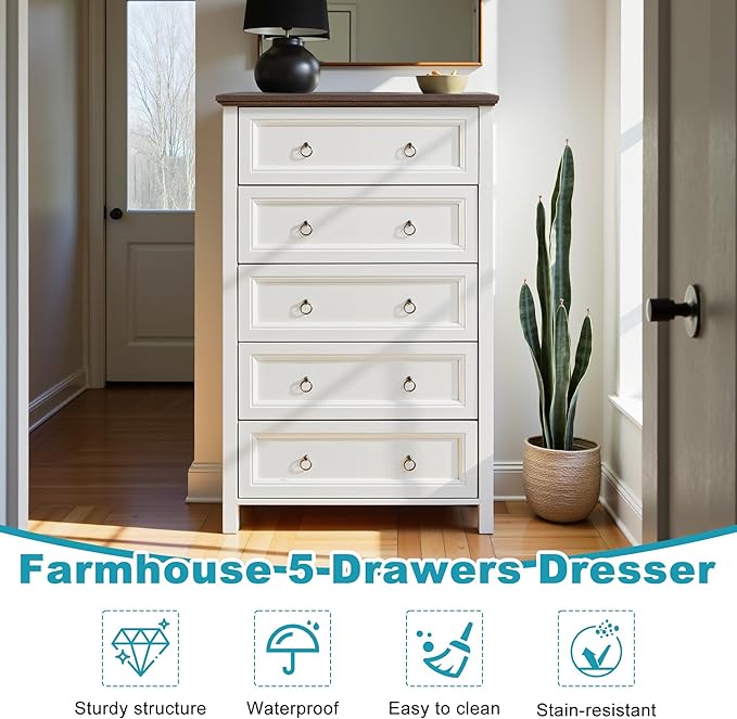 31.3" Farmhouse Sideboard Buffet Cabinet - Image 6