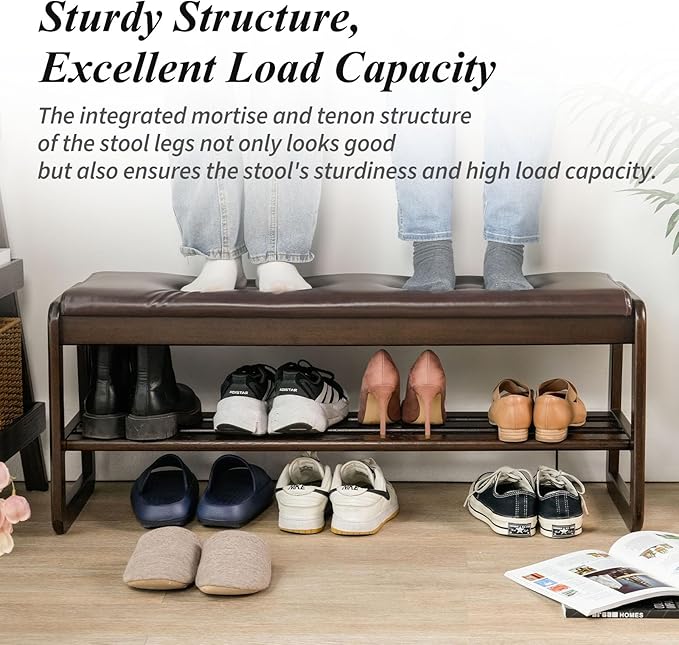 Shoe Bench, Entryway Bench - Image 7