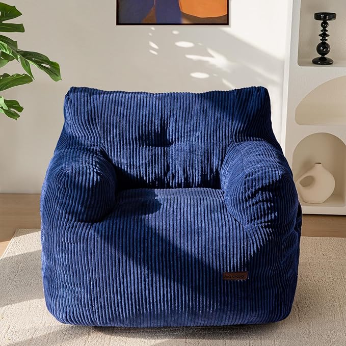 MAXYOYO Bean Bag Chair, Tufted Bean Bag Couch Lazy Chair, Living Room Sofa Couch by MAXYOYO