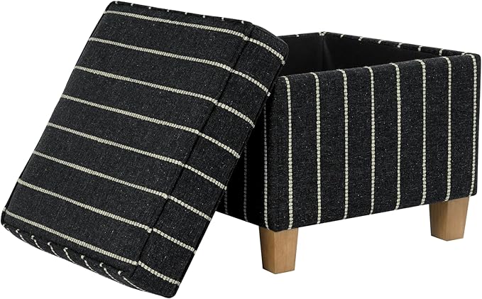 HomePop Home Decor |K7342-F2372 | Classic Square Storage Ottoman - Image 7