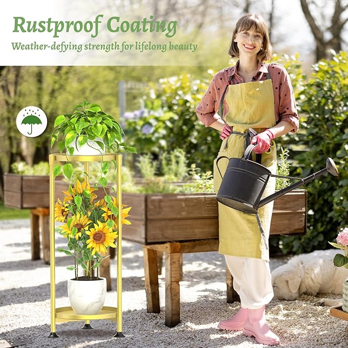 KMOTASUO 2 Tier Plant Stand Indoor - Image 4