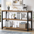 EXCEFUR Industrial Sofa Console Table, Entryway Table by EXCEFUR