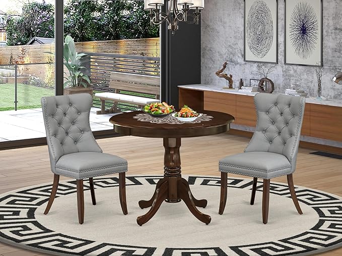 East West Furniture ANDA3-AWA-27 3 Piece Dining Room Table Set Consists of a by EastWestFurniture
