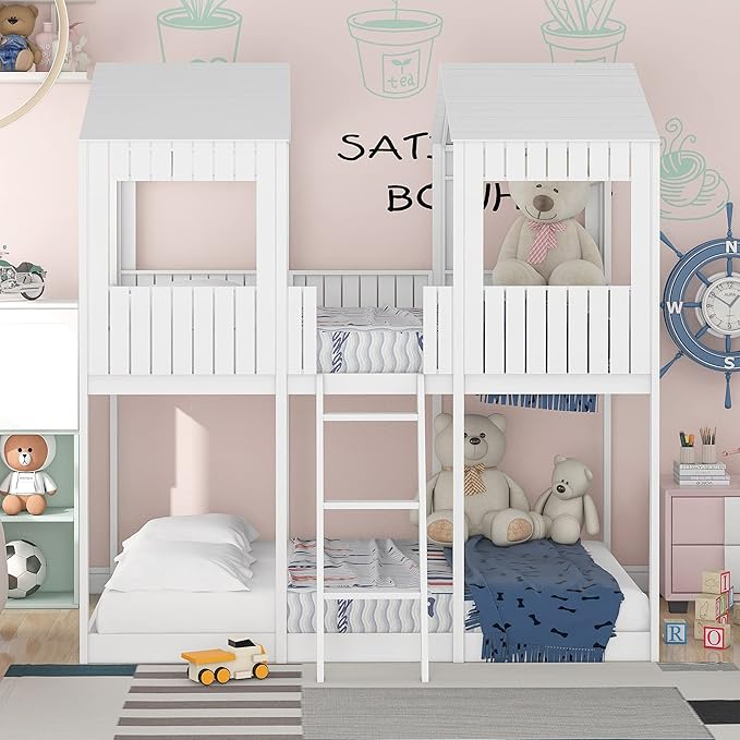 Ball & Cast Full Over Full Size Playhouse Bunk Bed - Image 3