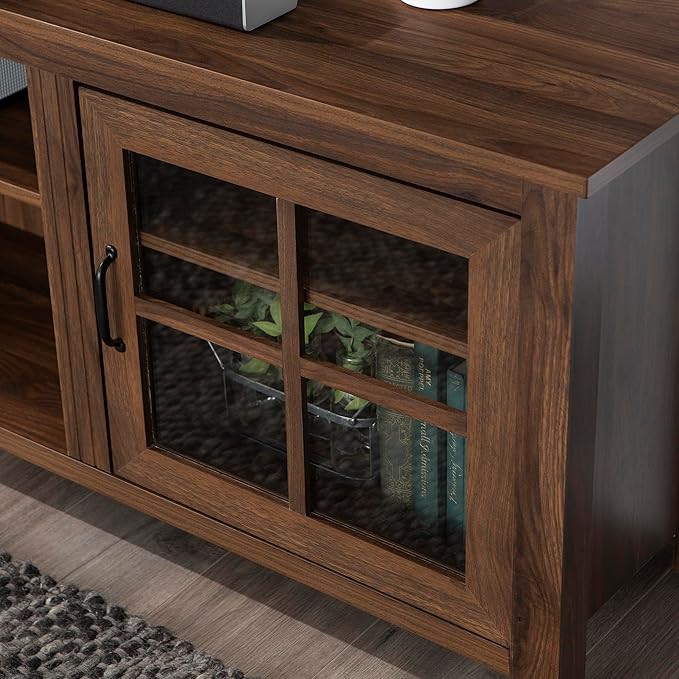 Walker Edison Portsmouth Classic 2 Glass Door TV Stand - Image 6