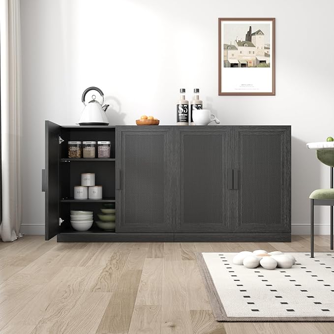 Buffet Cabinet, 2-Doors Sideboard Cabinet - Image 6