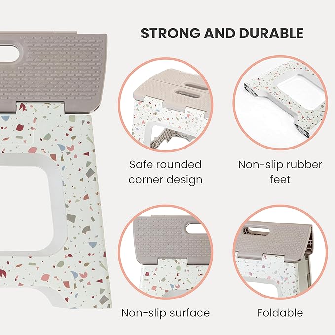 Vigar Compact Step Stool Foldable, 12-1/2-inch Step Stools - Image 4