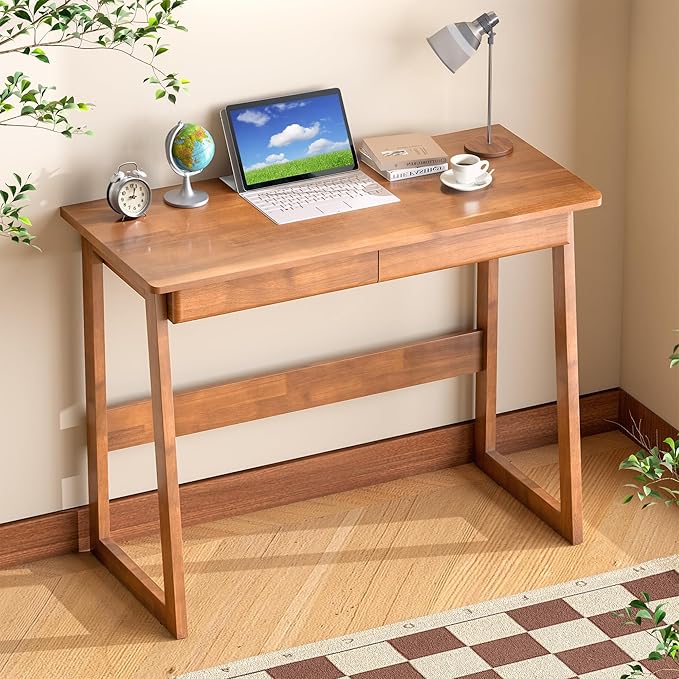 100% Solid Wood Writing Desk - Image 8