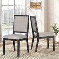 COLAMY Wood Dining Chairs Set of 2, Mid Century Modern Upholstered Kitchen by COLAMYINC