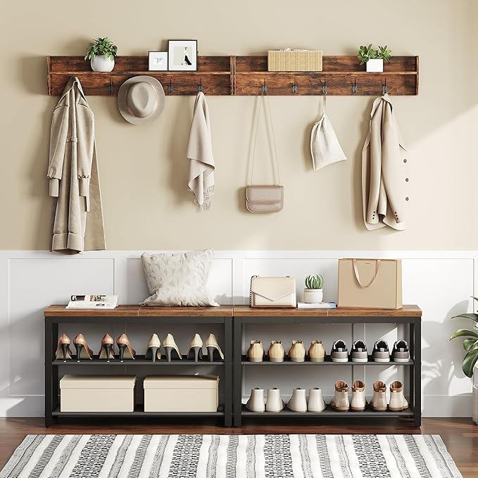 HOOBRO Shoe Bench, 3-Tier Shoe Rack - Image 6
