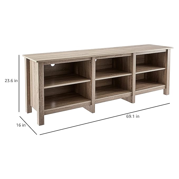 ROCKPOINT 70inch TV Stand Storage Media Console Entertainment Center - Image 4