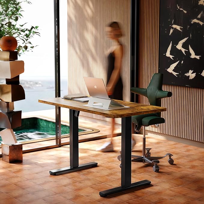 HUANUO Electric Standing Desk, 55 x 24 Inch Height Adjustable Computer Desk by HUANUO