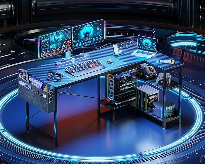 ODK 55 Inch L Shaped Gaming Computer Desk - Image 6