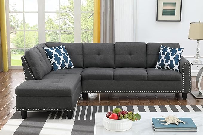 Ball & Cast 98" L Shaped Modular Sectional Couch - Image 2