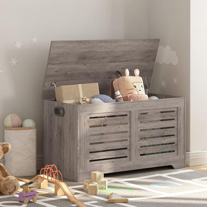 DINZI LVJ Storage Chest, 39.4”Wooden Toy Box - Image 5