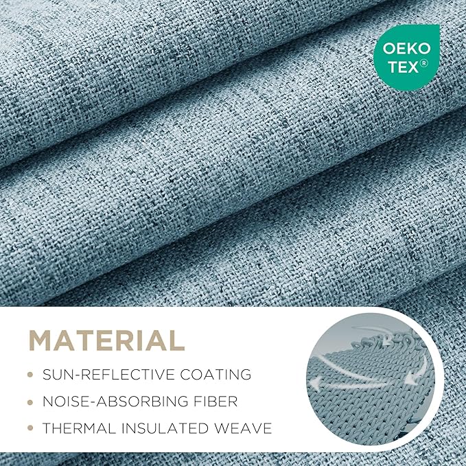 Joydeco 100% Blackout Curtains for Bedroom - Image 2
