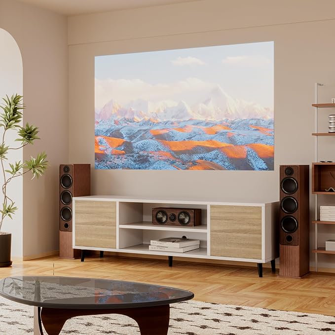 YESHOMY Modern TV Stand for 65" Television, Entertainment Center - Image 2