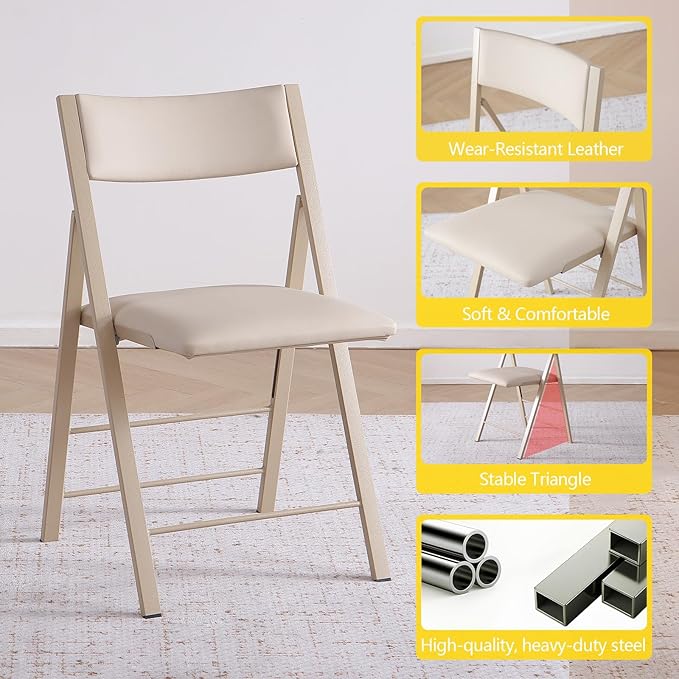 Folding Chairs with Cushion 2 Pack - Image 7