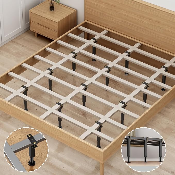 4PCS Adjustable Height Bed Support Legs, 6.2-8 Inch, Metal Heavy Furniture Legs - Image 5