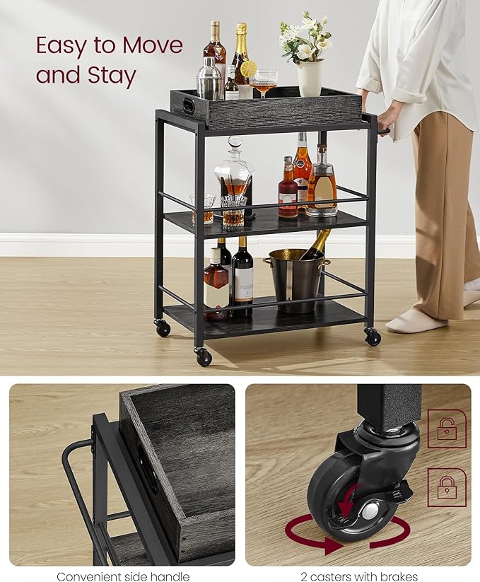 VASAGLE Kitchen Serving Cart - Image 5