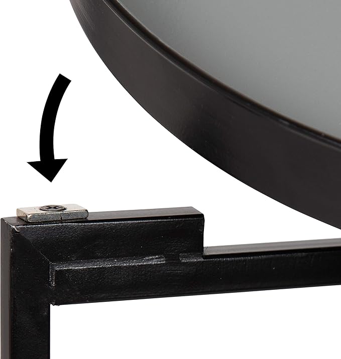 Kate and Laurel Celia Round Foldable Tray Accent Table, Modern Minimalist - Image 6